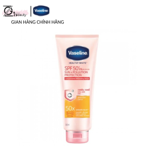 Kem chống nắng cơ thể Vaseline 50x bảo vệ da với SPF 50+ PA++++ giúp da sáng hơn gấp 2X 300ml